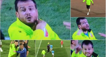 Trener Vojvodine usred utakmice navijaču prijetio da će mu prerezati vrat
