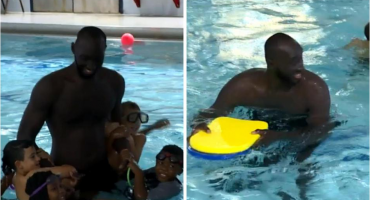 tacko fall , plivanje