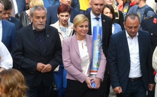 Mala Gospa, Milan Bandić, Kolinda Grabar Kitarović