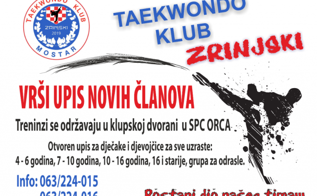 taekwondo, Zrinjski