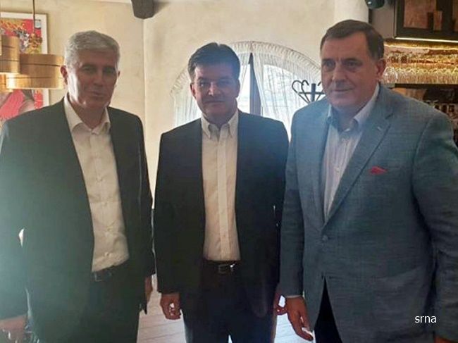Lajčak: Moguć pozitivan rezultat sastanka sa Dodikom i Čovićem
