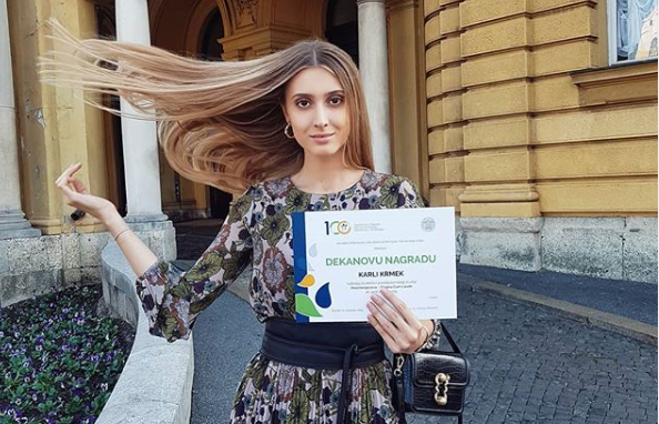 | Čapljinka Karla Krmek dobitnica Dekanove nagrade