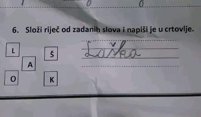Učenik u Osnovnoj školi svojim odgovorom na postavljeni zadatak nasmijao sve