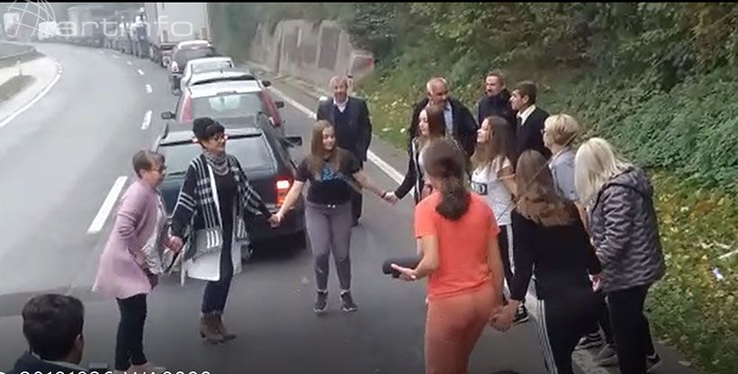 Fojničani 'nastupili' pred tunelom Vranduk