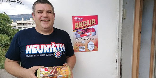 U Zagrebu pretučen navijač Hajduka koji je u svom dućanu spustio cijenu jaja dok je Hajduk bio prvi