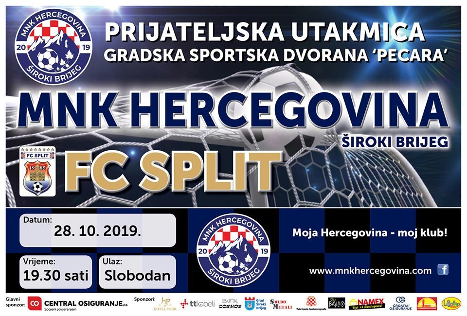 Najtrofejniji futsal klub Hrvatske stiže u Široki Brijeg