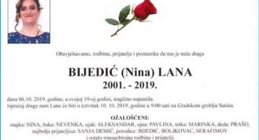 lana bijedić, sahrana