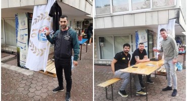 FOTO/ Čitluk: Uoči otvaranja sezone navijači podržali svoj MNK Brotnjo