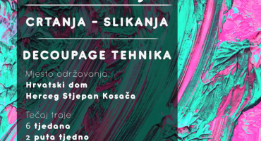 ISKORAK U KREATIVNOSTI: Tečaj crtanja, slikanja i decoupage tehnika