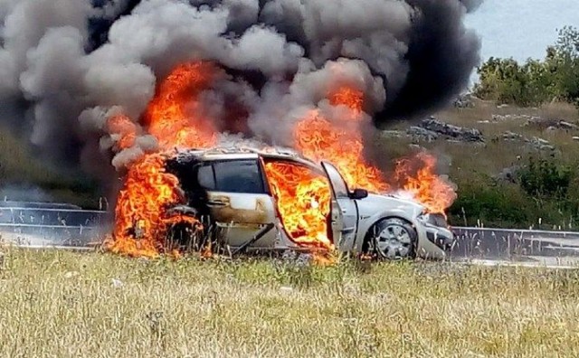 automobil, Blidinje, požar