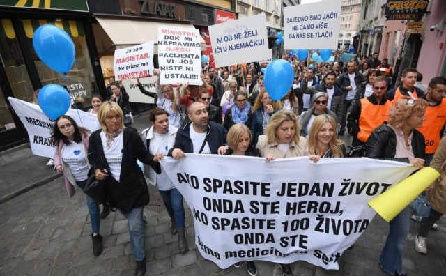 prosvjedi, Hrvatska, medicinske sestre