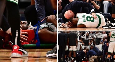 Horor u NBA-u: Nepomično ležao, iznijeli ga na nosilima