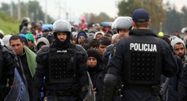 policija, ilegalni migranti , granica