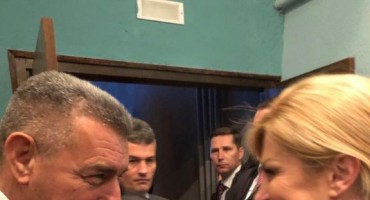 Predsjednica Grabar-Kitarović u Zadru se susrela s Antom Gotovinom