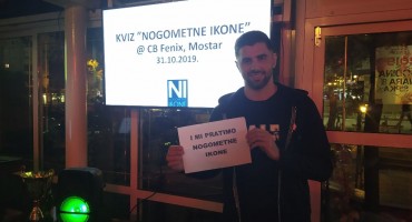 Najbolji vratar Premijer lige Ivan Brkić otvorio Ligu kviza Nogometnih ikona u Mostaru