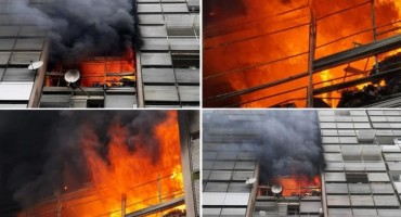 požar u Splitu, gori zgrada