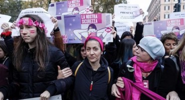 prosvjed, rim, nasilje nad ženama