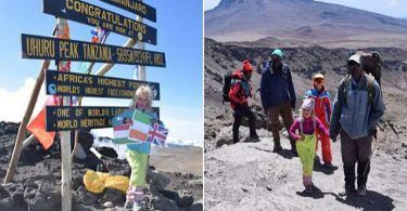 Sa šest godina osvojila je vrh Kilimandžara
