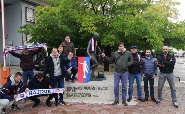 Navijači Hajduka iz Zagreba upisali Bajdu u park Za sva vrimena