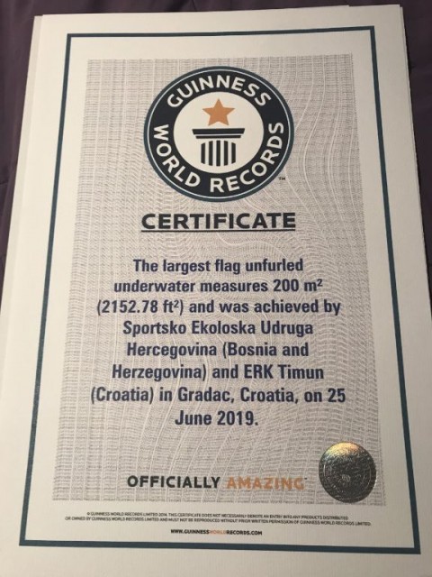 Guinnessov rekord,hrvatska zastava,seuh