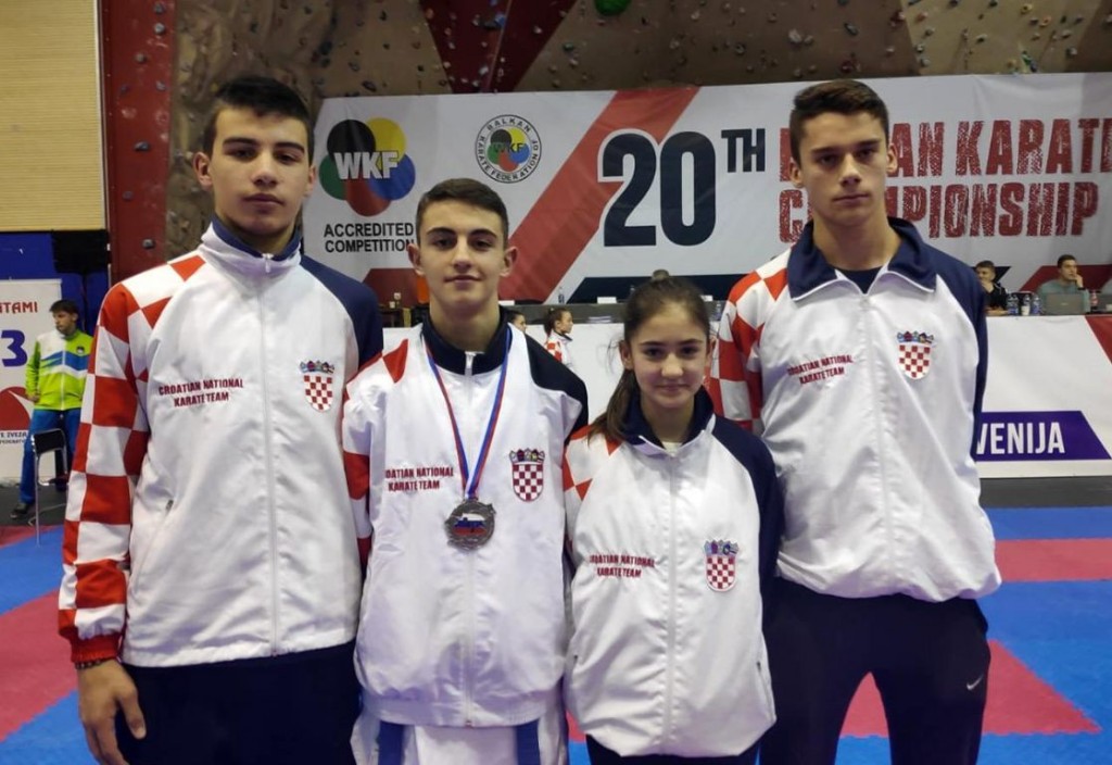 Četiri karataša iz Brotnja nastupili za reprezentaciju Hrvatske na Balkanskom prvenstvu
