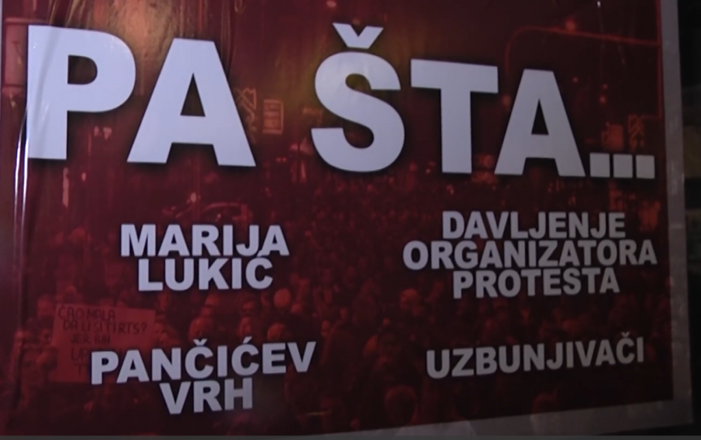SRBIJA Vrata RTS-a prekivena naljepnicama s nazivima afera