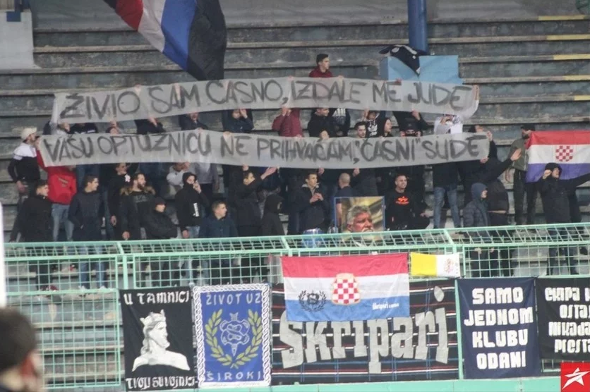 NK ŠIROKI BRIJEG Zbog fotografije generala Praljka drastična kazna stigla na Pecaru