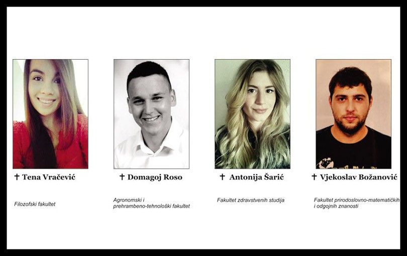 TUŽNA OBLJETNICA Mostar se prisjeća pogibije četvero studenata iz Slavonije
