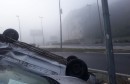 prometna nesreća kod Bulevara, automobil se prevrnuo, Mostar