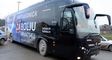 autobus, Kolinda Grabar Kitarović, Kolinda Grabar Kitarović, autobus, vozačica