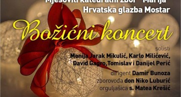 NAJAVA Ne propustite božićni koncert katedralnog zbora 'Marija' i Hrvatske glazbe Mostar