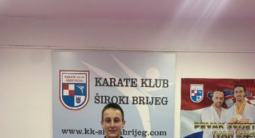 Član karate kluba Široki Brijeg Luka Kvesić otputovao na Balkansko prventsvo