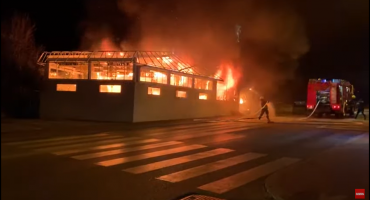 Makarska, požar, restoran