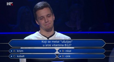 Studenta samo tri pitanja dijelila od milijuna, poslušao publiku i prevario se na odgovoru za 250 tisuća kuna