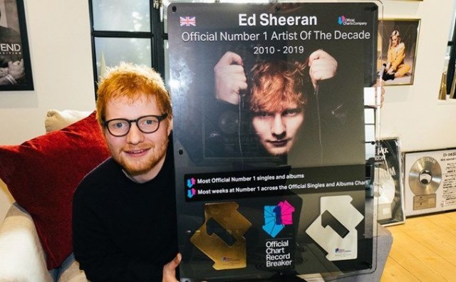Treća osoba proglašena izvođačem desetljeća je Ed Sheeran