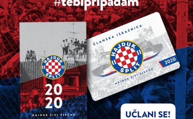 Sloganom Tebi pripadam počelo učlanjivanje u Hajduk