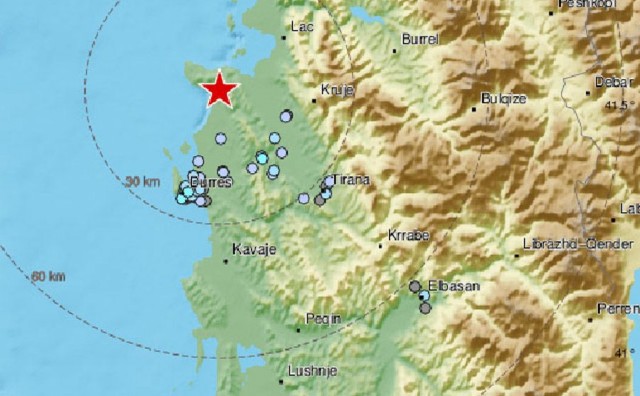 Opet potres u Albaniji, epicentar u blizini Tirane