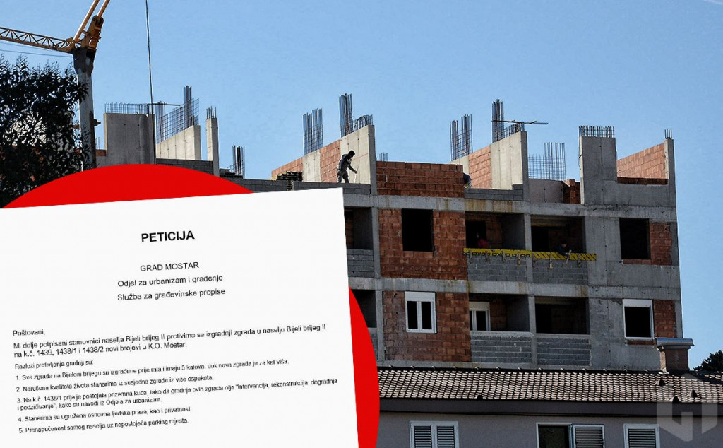 OGORČENI NA URBANIZAM Pola Brijega potpisalo peticiju, a investitor nastavio gradnju