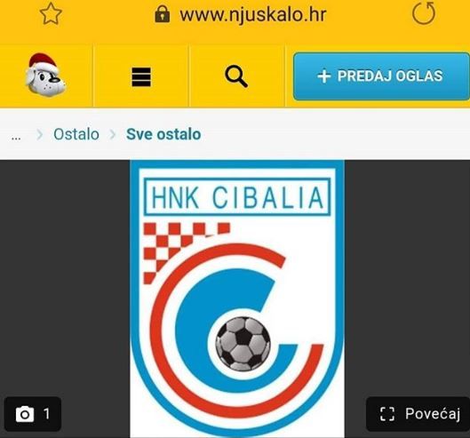 Cibalia se prodaje na Njuškalu