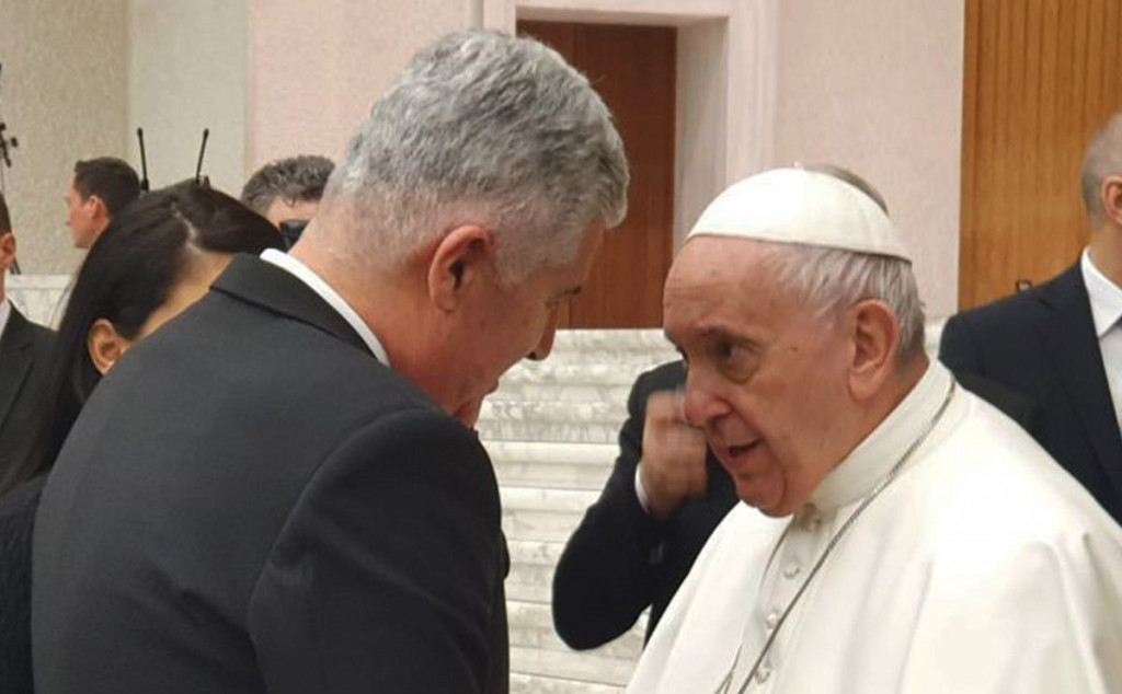 ČOVIĆ KOD PAPE Sveta stolica podržaje jedankopravnost hrvatskog naroda u BiH