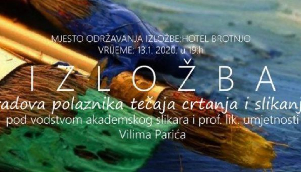 ČITLUK U ponedjeljak izložba radova polaznika tečaja crtanja i slikanja