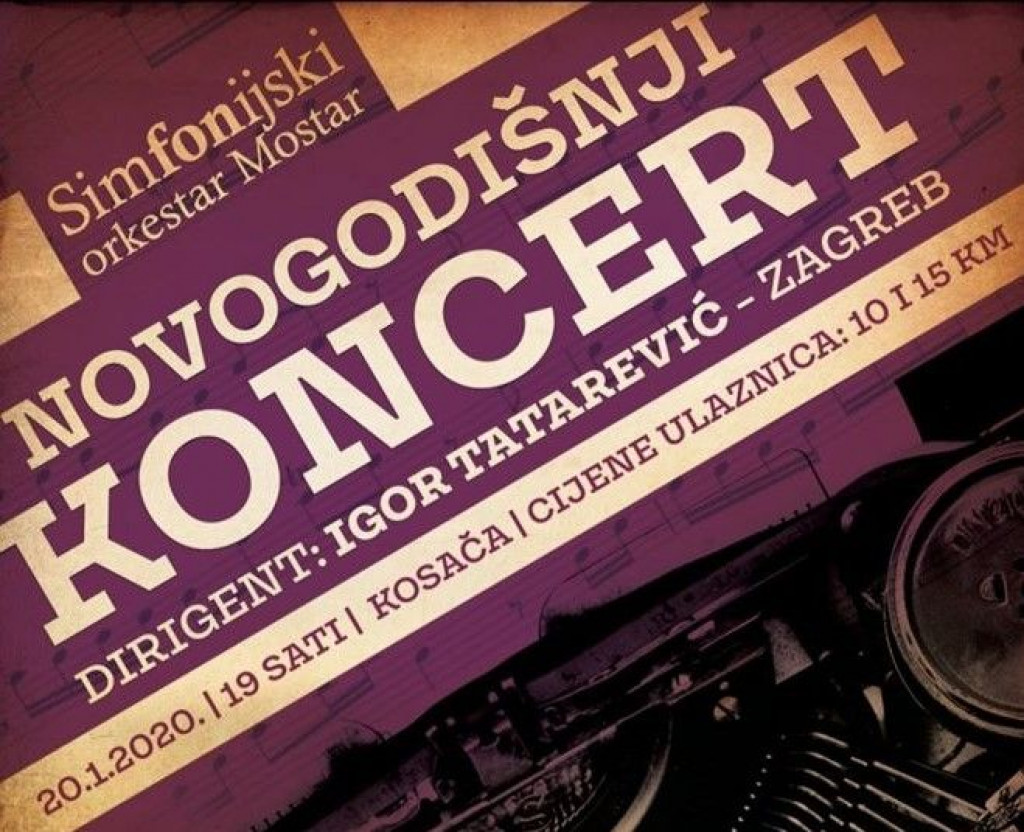 SPEKTAKL U KOSAČI Novogodišnji koncert Simfonijskog orkestra Mostar
