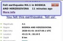 potres, Hercegovina