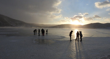 Zaleđeno Blidinjsko jezero atrakcija za posjetitelje