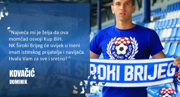 ŠIROKI OSTAO BEZ STANDARDNOG BRANIČA Dominik Kovačić potpisao za Lokomotivu