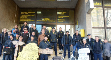 Nezavisni sindikat djelatnika HP-a Mostar održao jednosatni štrajk upozorenja