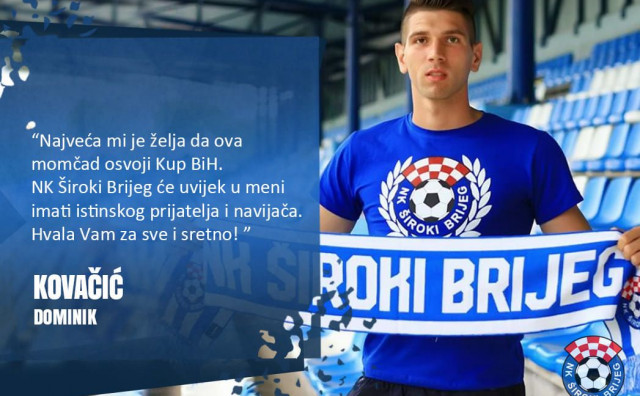 ŠIROKI OSTAO BEZ STANDARDNOG BRANIČA Dominik Kovačić potpisao za Lokomotivu