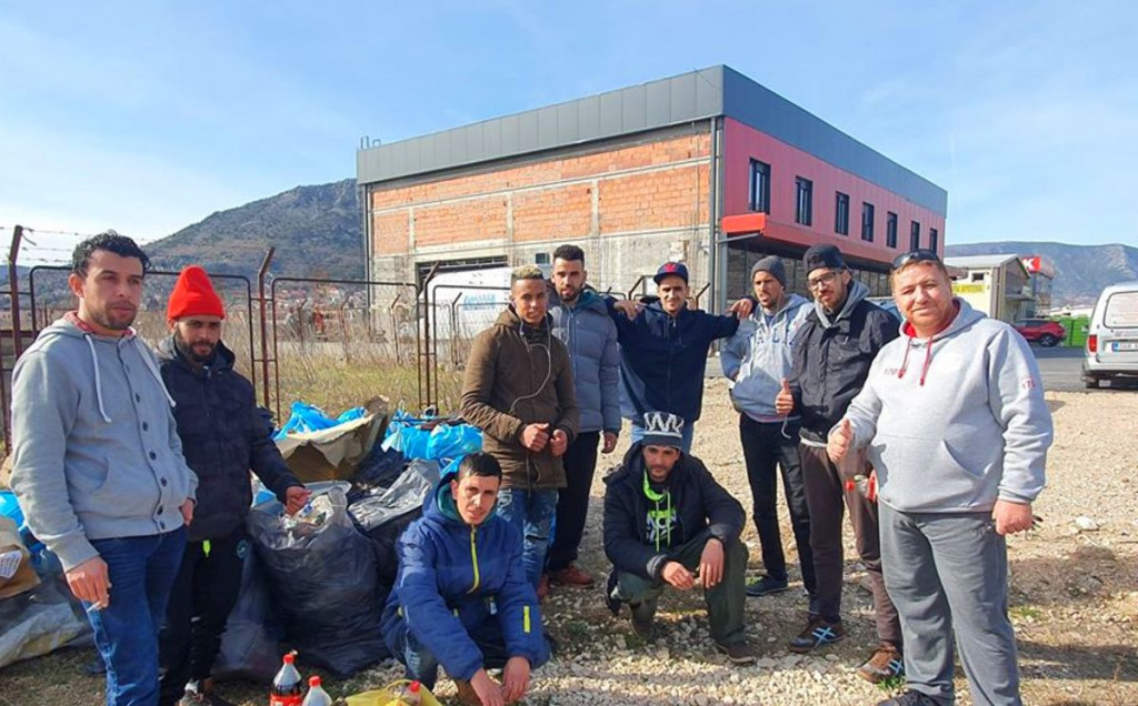 Migranti sudjelovali u akciji čišćenja u Mostaru