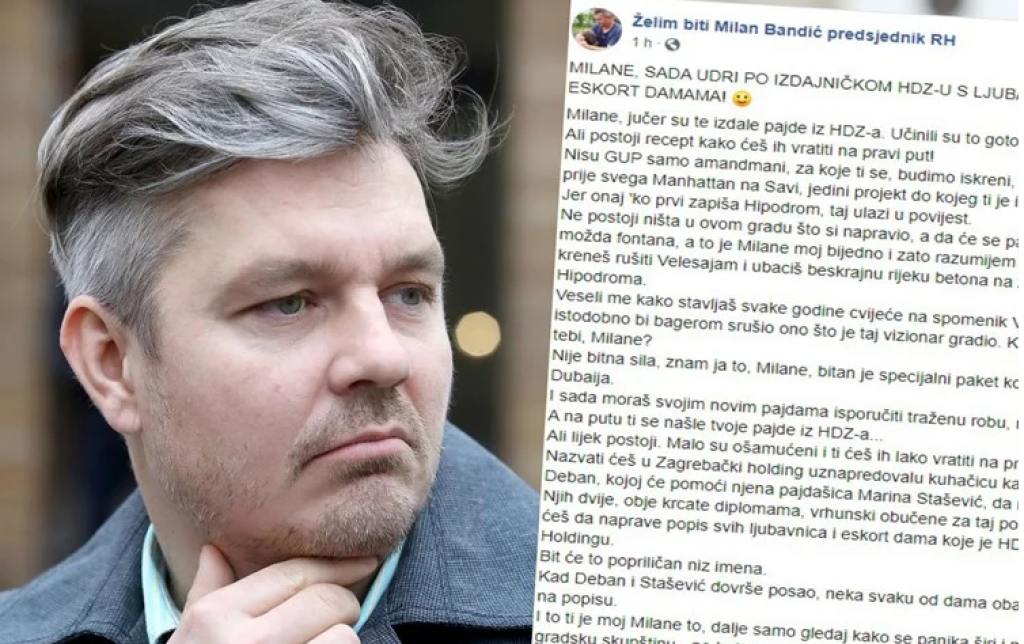 Juričan pozvao Bandića da otkrije tko su ljubavnice HDZ-ovaca