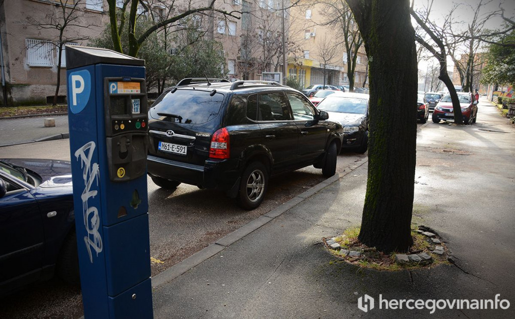 "MOSTAR PARKING" Od planirana dva miliijuna mjesečno jedva se ostvari prihod od 5.000 KM